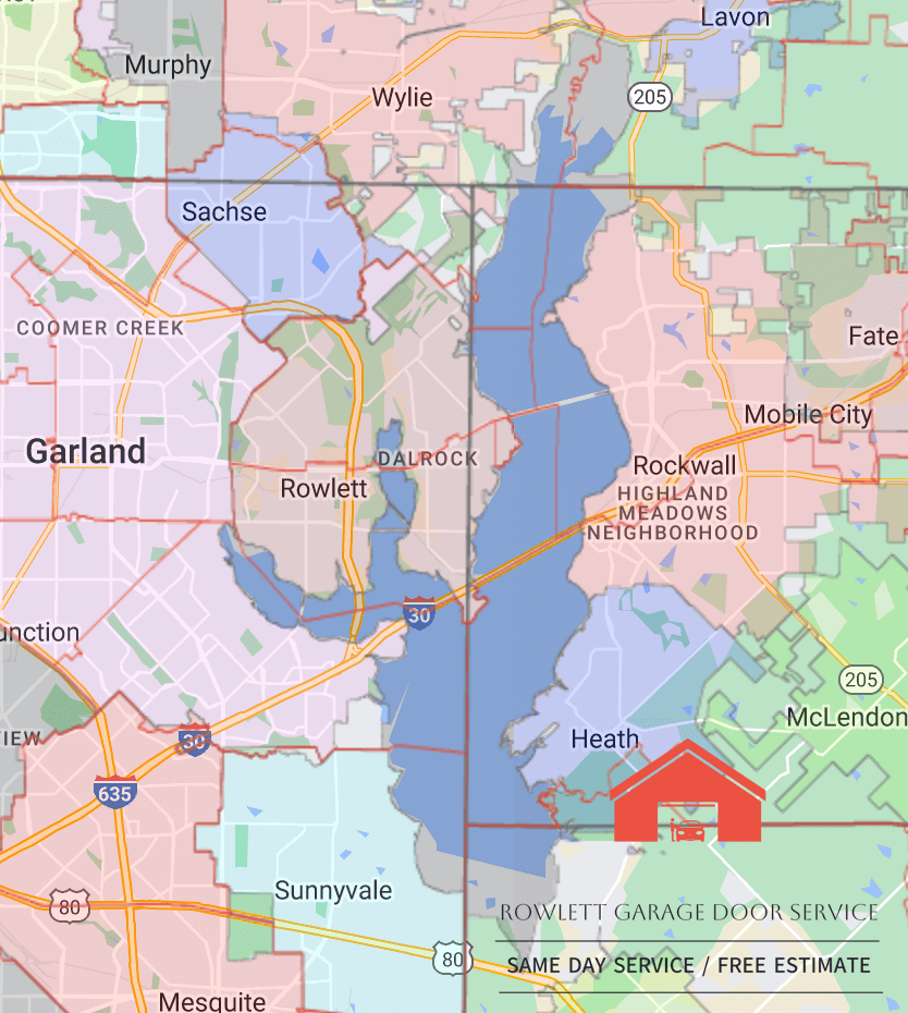 rowlett-texas-zip-code-map